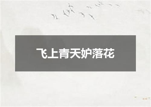 飞上青天妒落花