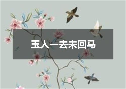 玉人一去未回马