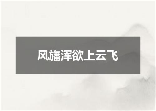 风旛浑欲上云飞
