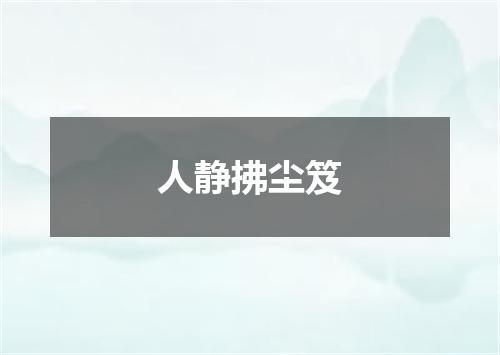人静拂尘笈