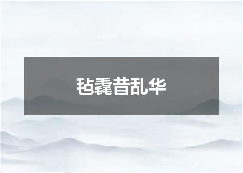 毡毳昔乱华