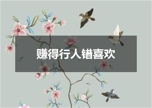 赚得行人错喜欢