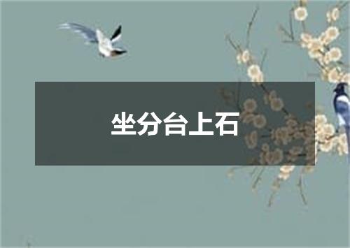 坐分台上石