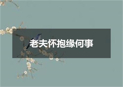 老夫怀抱缘何事