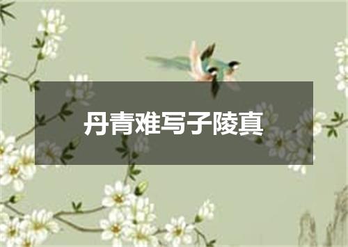 丹青难写子陵真