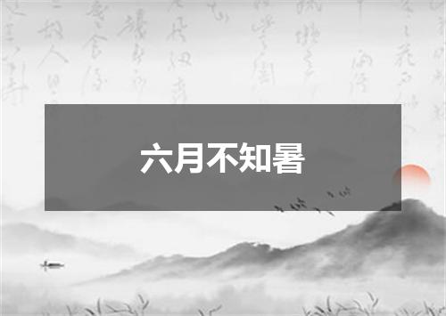 六月不知暑
