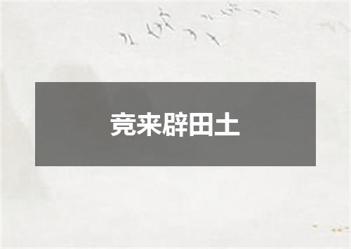 竞来辟田土