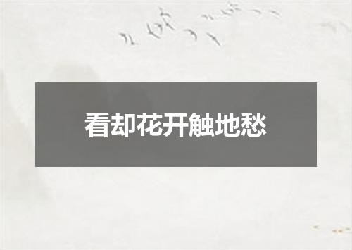 看却花开触地愁