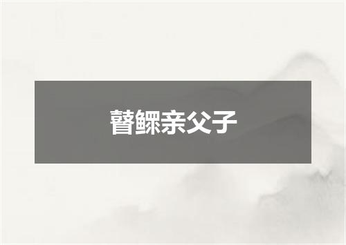瞽鳏亲父子