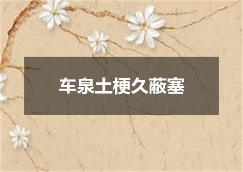 车泉土梗久蔽塞