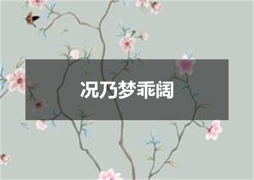 况乃梦乖阔