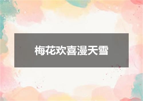 梅花欢喜漫天雪