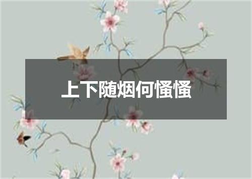 上下随烟何慅慅