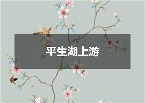 平生湖上游