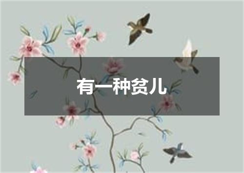 有一种贫儿