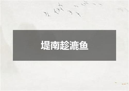 堤南趁漉鱼