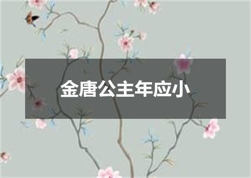 金唐公主年应小