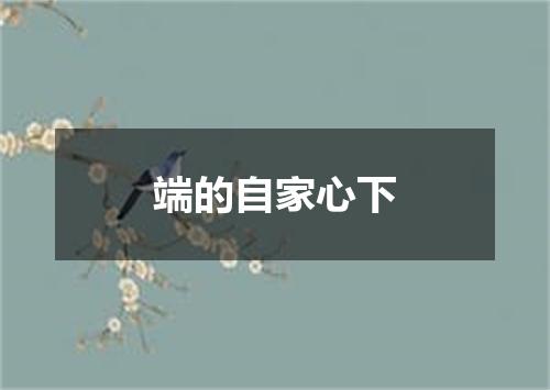 端的自家心下
