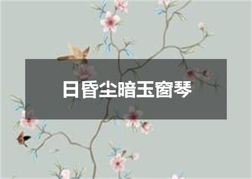 日昏尘暗玉窗琴