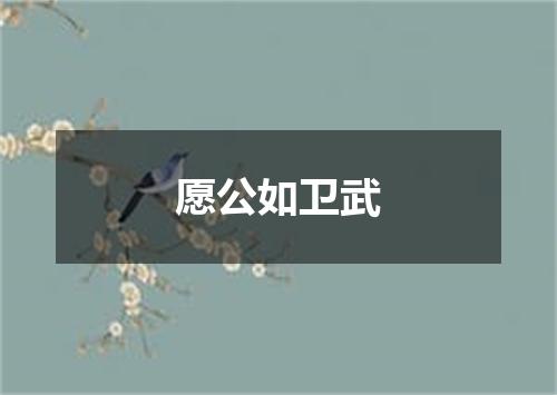 愿公如卫武