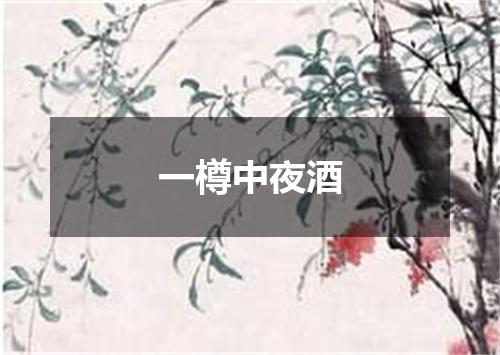 一樽中夜酒