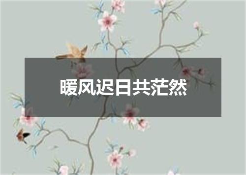 暖风迟日共茫然