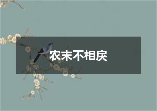 农末不相戾