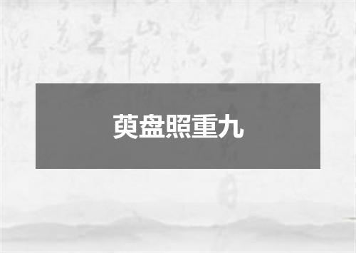 萸盘照重九