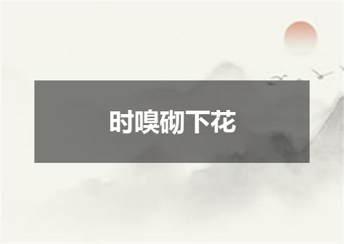 时嗅砌下花
