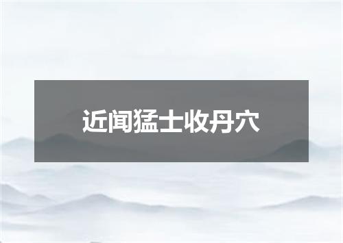 近闻猛士收丹穴