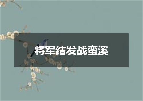 将军结发战蛮溪
