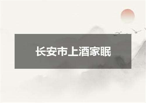 长安市上酒家眠