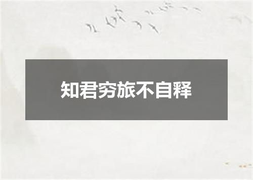 知君穷旅不自释