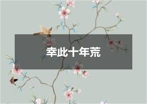 幸此十年荒