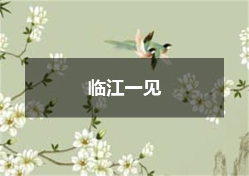临江一见