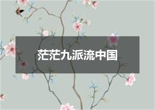 茫茫九派流中国
