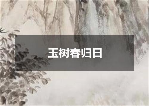 玉树春归日