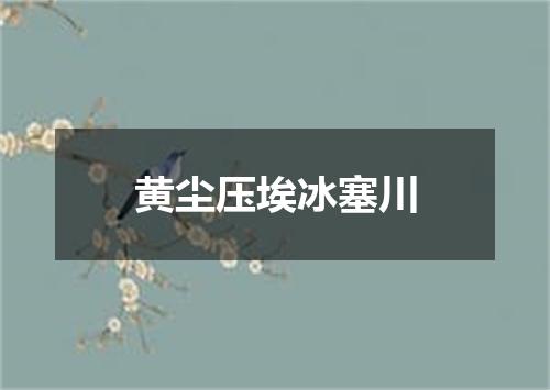 黄尘压埃冰塞川