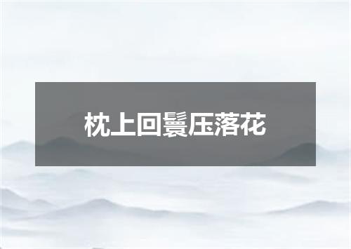 枕上回鬟压落花
