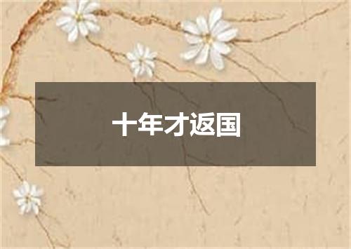 十年才返国