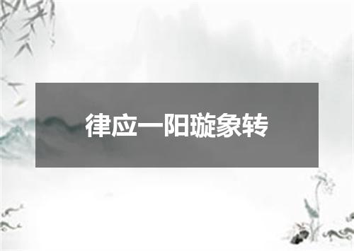 律应一阳璇象转