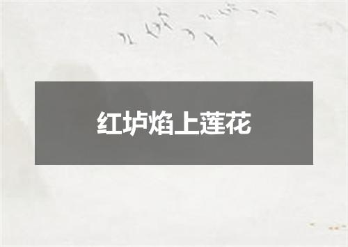 红垆焰上莲花