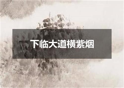 下临大道横紫烟
