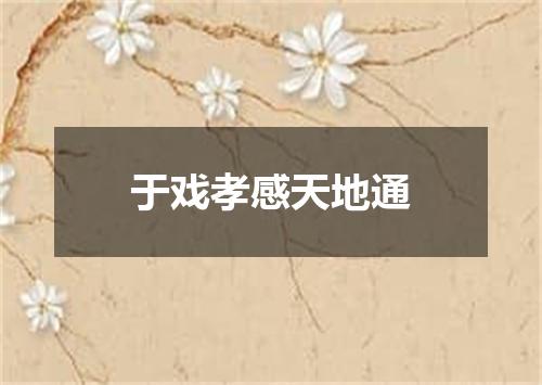 于戏孝感天地通