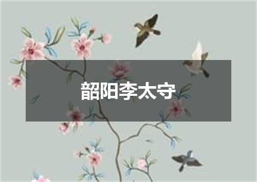 韶阳李太守