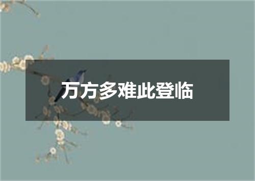 万方多难此登临