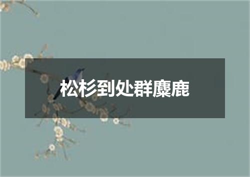 松杉到处群麋鹿