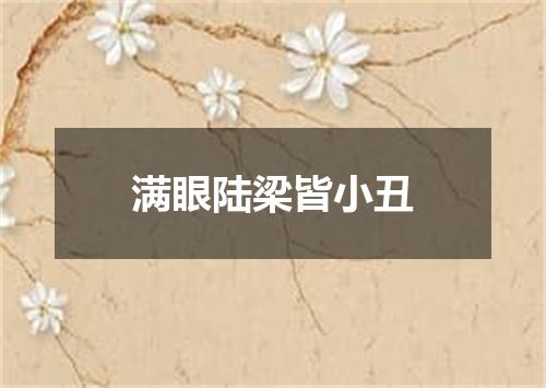 满眼陆梁皆小丑