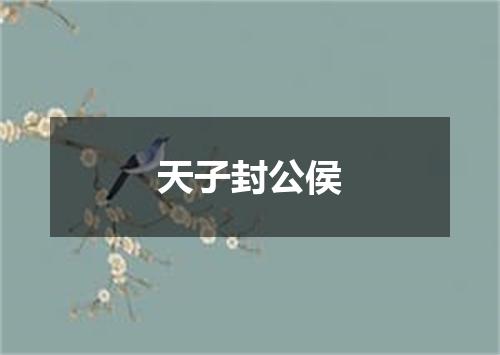 天子封公侯