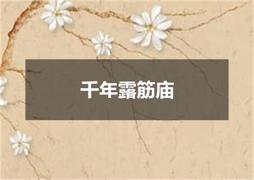 千年露筋庙